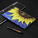 iPad Pro 11 2024 Coloured Drawing Stitching Smart Leather Tablet Case - Sunflower