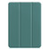 iPad Pro 11 2024 Custer Pure Color 3-Fold Holder Smart Leather Tablet Case - Dark Green