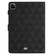 iPad Pro 11 2024 Diamond Texture Embossed Leather Smart Tablet Case - Black