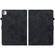 iPad Pro 11 2024 Embossed Tiger Pattern Leather Tablet Case - Black