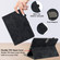 iPad Pro 11 2024 Embossed Tiger Pattern Leather Tablet Case - Black