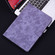 iPad Pro 11 2024 Embossed Tiger Pattern Leather Tablet Case - Purple