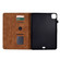 iPad Pro 11 2024 Fortune Tree Embossed Leather Smart Tablet Case - Brown