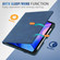iPad Pro 11 2024 Front Stand Smart TPU Leather Tablet Case - Dark Blue