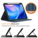 iPad Pro 11 2024 Front Stand Smart TPU Leather Tablet Case - Dark Blue