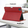 iPad Pro 11 2024 Front Stand Smart TPU Leather Tablet Case - Red