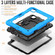 iPad Pro 11 2024 Handle Silicone Hydric PC Tablet Case with Shoulder Strap - Light Blue
