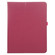 iPad Pro 11 2024 Litchi Texture Solid Color Leather Tablet Case - Rose Red