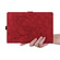 iPad Pro 11 2024 Love Butterfly Embossed Leather Tablet Case - Red