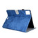 iPad Pro 11 2024 Marble Style Cloth Texture Smart Leather Tablet Case - Blue