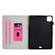 iPad Pro 11 2024 Marble Style Cloth Texture Smart Leather Tablet Case - Rose Red