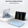 iPad Pro 11 2024 mutural Y-Shape Deformation Leather Tablet Case - Black