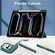 iPad Pro 11 2024 Pure Color 3-fold Clear TPU Smart Leather Tablet Case - Dark Green