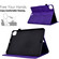 iPad Pro 11 2024 Rhombus Embossed Leather Tablet Case - Purple