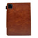 iPad Pro 11 2024 Suede Cross Texture Magnetic Clasp Leather Smart Tablet Case - Brown
