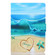 iPad Pro 11 2024 Voltage Coloured Drawing Smart Leather Tablet Case - Blue Beach