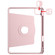 iPad Pro 13 2024 Acrylic 360 Degree Rotation Holder Leather Tablet Case - Sand Pink