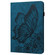 iPad Pro 13 2024 Big Butterfly Embossed Leather Tablet Case - Blue