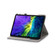 iPad Pro 13 2024 Cross Texture Stitching Leather Tablet Case - Dark Blue