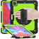 iPad Pro 13 2024 Silicone Hybrid PC Tablet Protective Case - Yellow Green+Black