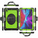 iPad Pro 13 2024 Silicone Hybrid PC Tablet Protective Case - Yellow Green+Black