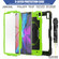 iPad Pro 13 2024 Silicone Hybrid PC Tablet Protective Case - Yellow Green+Black