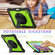 iPad Pro 13 2024 Silicone Hybrid PC Tablet Protective Case - Yellow Green+Black