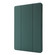 iPad Pro 13 2024 Skin Feel Tri-fold Leather Tablet Case with Pen Slot - Dark Green