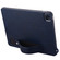 iPad Pro 13 2024 TPU Leather Back Tablet Case with Wristband - Dark Blue