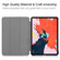 Custer Texture Horizontal Flip PU Leather Case iPad Air 13 2024 / iPad Pro 12.9 inch  - 2018, with Three-folding Holder & Sleep / Wake-up Function - Black
