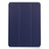 iPad Air 13 2024 / 2025 Custer Pure Color 3-Fold Holder Smart Leather Tablet Case - Dark Blue