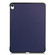 iPad Air 13 2024 / 2025 Custer Pure Color 3-Fold Holder Smart Leather Tablet Case - Dark Blue