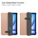 iPad Air 13 2024 / 2025 Custer Pure Color 3-Fold Holder Smart Leather Tablet Case - Rose Gold