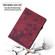 iPad Air 13 2024 / Air 13 2025 Butterfly Cat Embossing Leather Tablet Case - Red