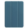 iPad Air 13 2024 / Pro 12.9 2022 Custer Texture 3-folding Smart Leather Tablet Case - Dark Green