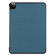 iPad Air 13 2024 / Pro 12.9 2022 Custer Texture 3-folding Smart Leather Tablet Case - Dark Green