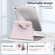 iPad Air 13 2025 / 2024 Acrylic 360 Rotation Detachable Leather Tablet Case - Sand Pink