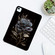 iPad Air 13 2025 / 2024 Color Painting Pattern Smart Tablet TPU Case - Black Rose