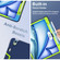 iPad Air 13 2025 / 2024 Contrast Color Silicone Acrylic PC Tablet Case with Holder - Navy Blue Yellow Green