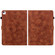 iPad Air 13 2025 / 2024 Lily Embossed Leather Smart Tablet Case - Brown