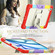 iPad Air 13 2025 / 2024 Silicone Hydric PC Tablet Case with Shoulder Strap & Holder - Camouflage Red