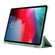 iPad Air 13 2025 / 2024 Skin Feel Tri-fold Leather Tablet Case with Pen Slot - Matcha Green