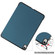 iPad Air 11 2024 / 2022 / 2020 10.9 Custer Texture Horizontal Flip Leather Case with Three-folding Holder & Sleep / Wake-up Function - Dark Green