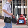 iPad Air 11 2024 / Air 11 2025 Silicone Hybrid PC Tablet Case with Holder & Shoulder Strap - Black