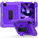 iPad Air 11 2024 / Air 2022 / 2020 10.9 / Air 2022 Shockproof PC + Silicone Combination Case with Holder & Hand Strap & Shoulder Strap - Purple + Purple