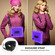 iPad Air 11 2024 / Air 2022 / 2020 10.9 / Air 2022 Shockproof PC + Silicone Combination Case with Holder & Hand Strap & Shoulder Strap - Purple + Purple