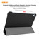 iPad Air 11 2024 / Pro 11 2018 / Air 10.9 2022 ENKAY 3-folding Plastic Leather Smart Tablet Case - Black
