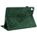 iPad Air 11 2024 Butterfly Flower Embossed Leather Tablet Case - Green