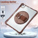 iPad Air 11 2025 / 2024 / Pro 11 2022 Rotation Grip Holder TPU Hybrid Clear PC Tablet Case - Chocolate