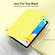 iPad Air 11 2025 / 2024 360 Rotation Detachable Clear Acrylic Leather Tablet Case - Yellow